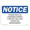 Signmission OSHA Notice Sign, 10" Height, Rigid Plastic, Please Help Us Conserve Energy Turn Off Sign, Landscape OS-NS-P-1014-L-17457 - alternate 1